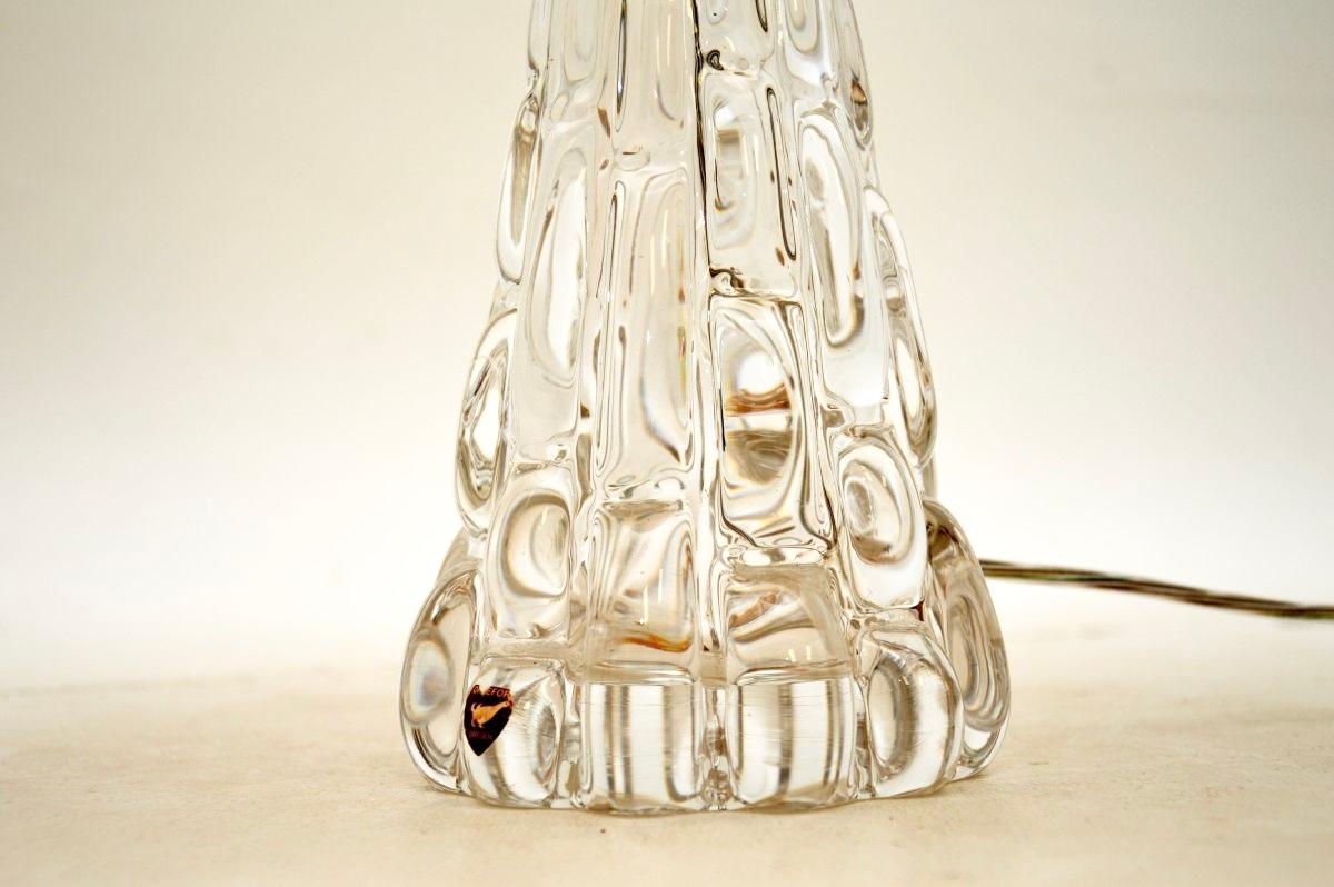 Pair of Vintage Swedish Table Lamps by Carl Fagerlund for Orrefors For Sale 2