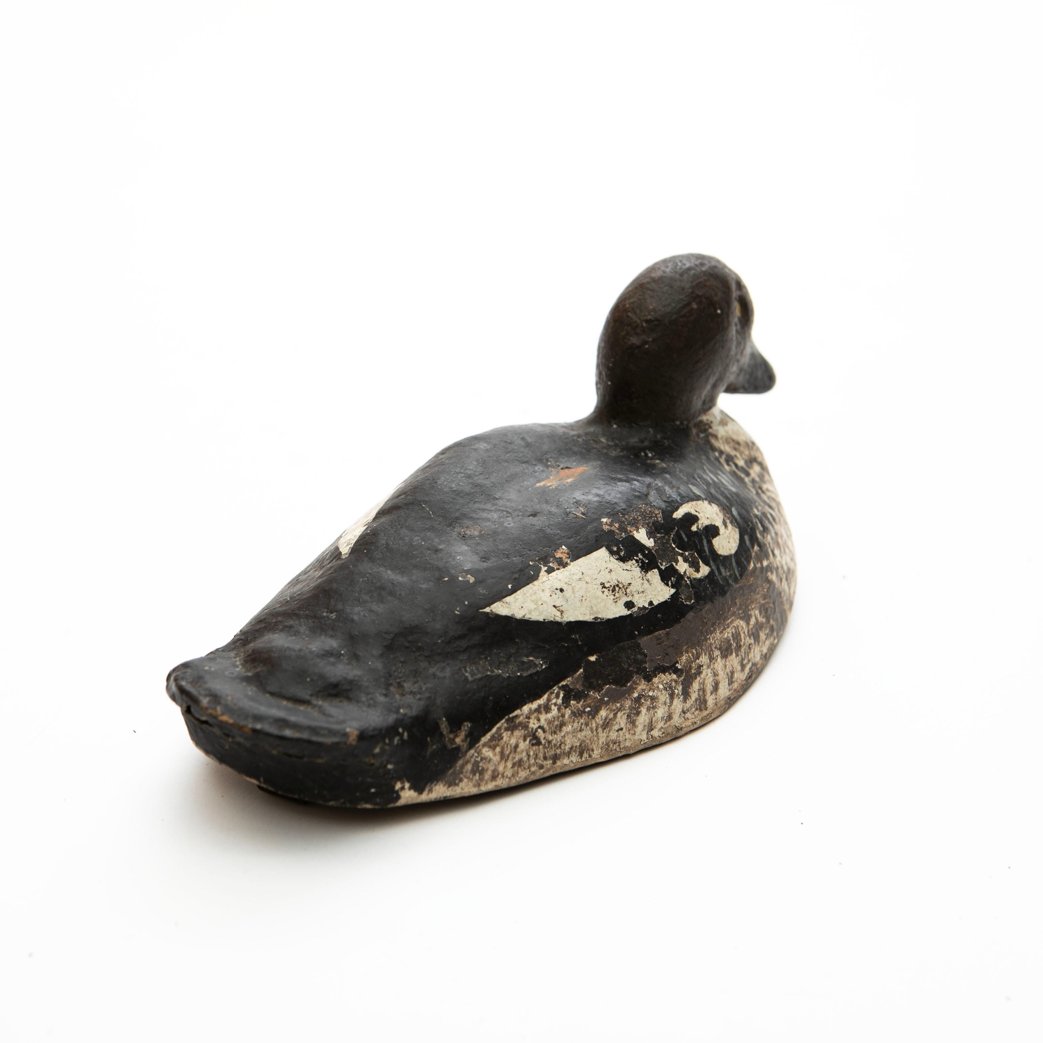 Pareja de patos suecos vintage de madera con pintura original Madera en venta
