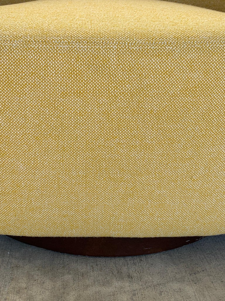 Pair of Vintage Swivel Barrel Chairs For Sale at 1stdibs