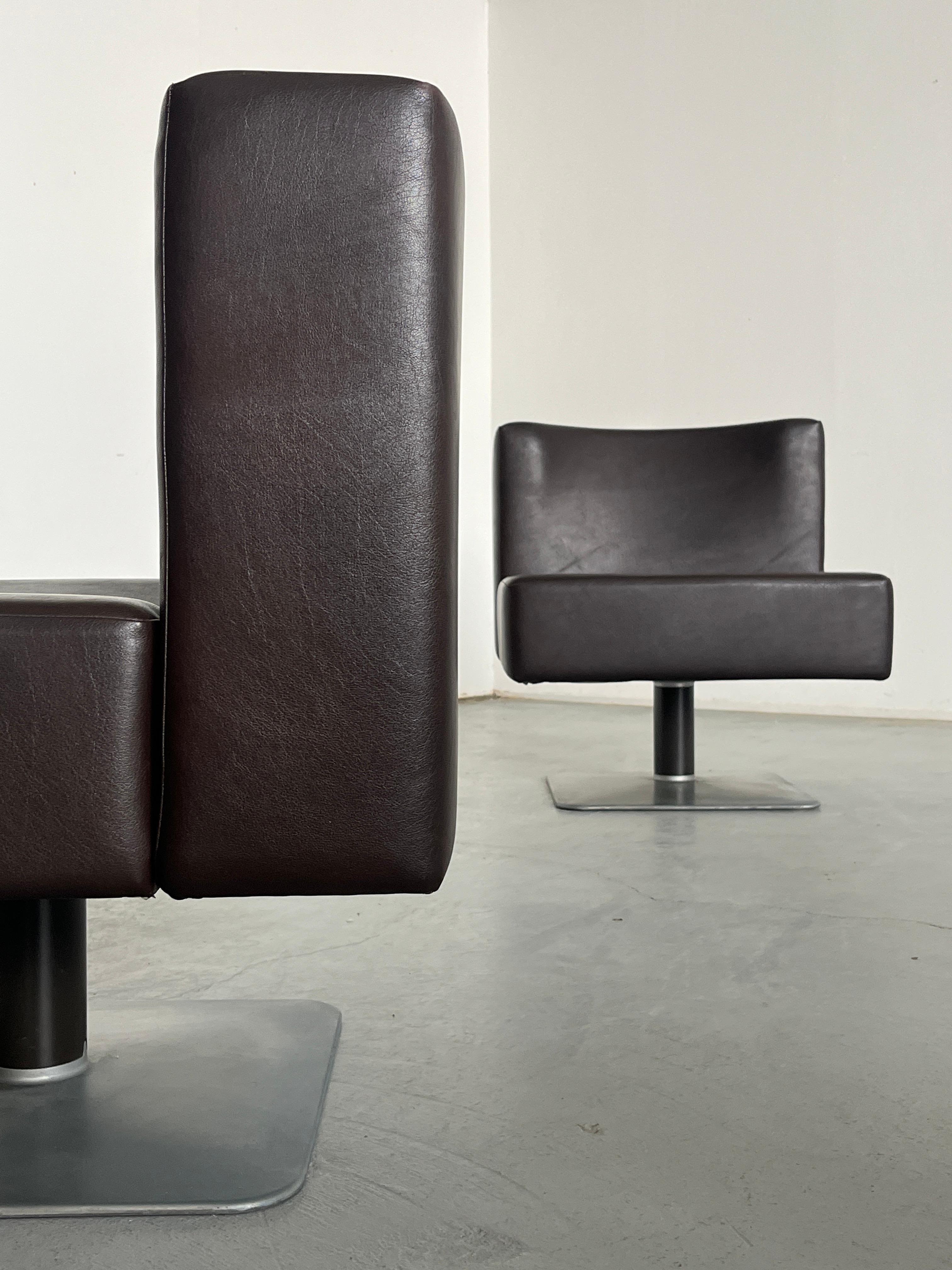 Ein Paar Vintage 'System 350' Lounge Chairs von Herbert Hirche für Mauser, 1974 im Angebot 3