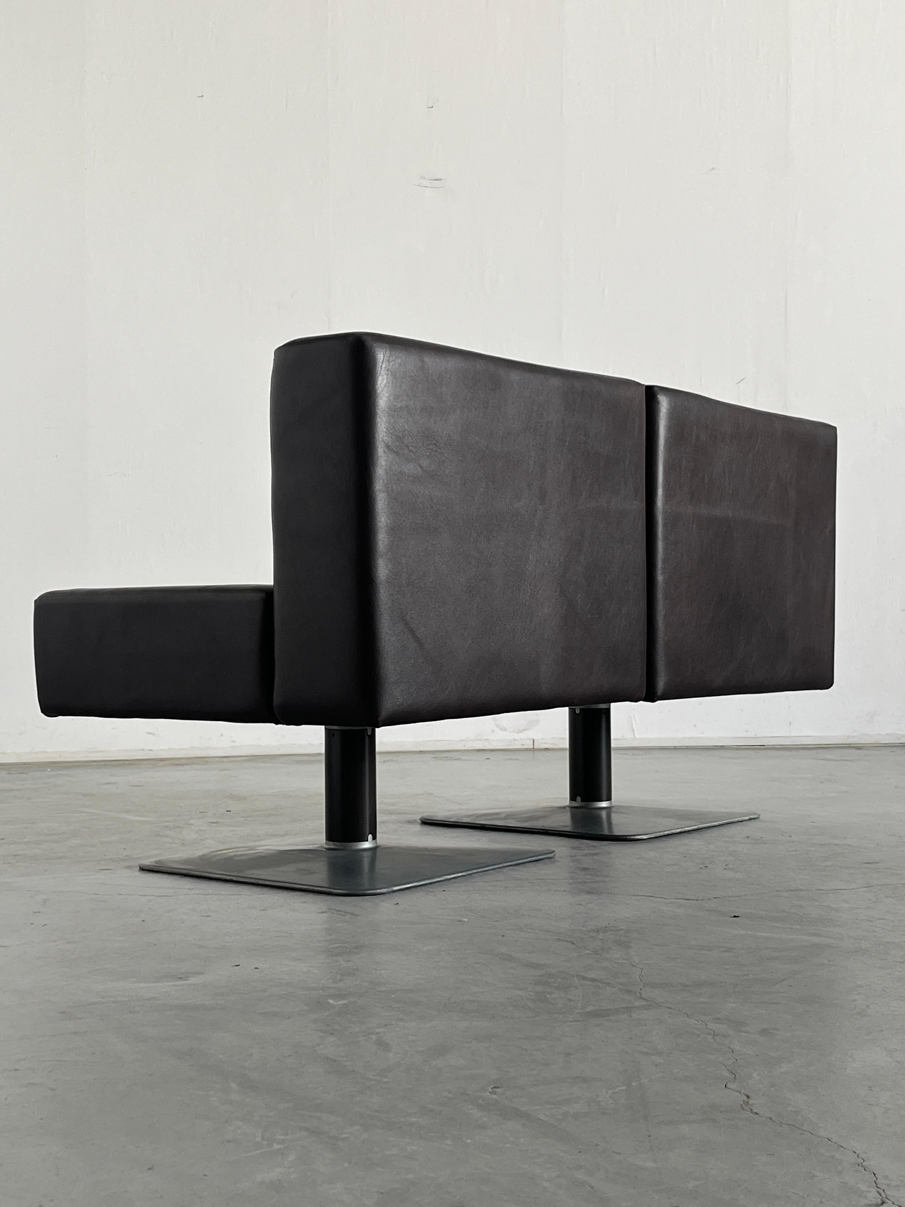 Ein Paar Vintage 'System 350' Lounge Chairs von Herbert Hirche für Mauser, 1974 im Angebot 1