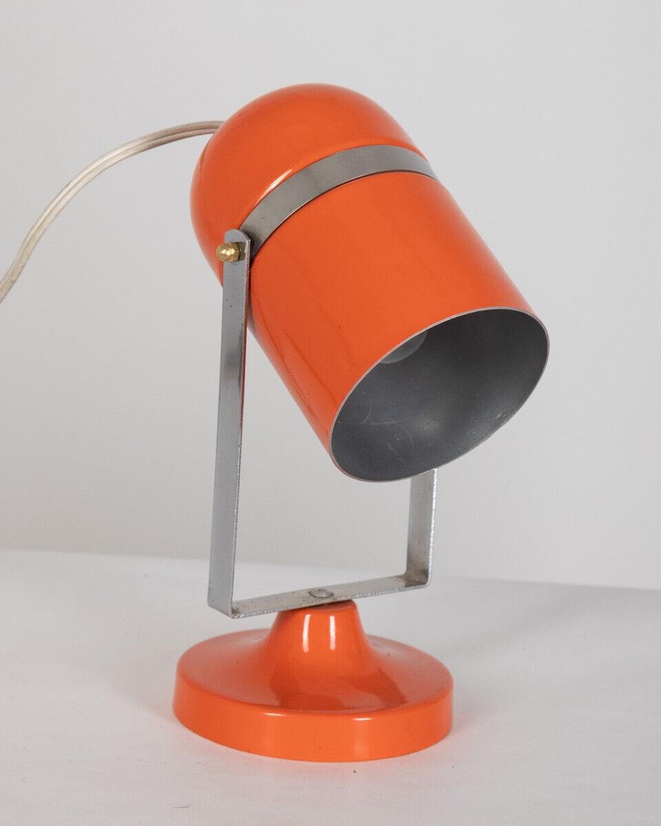 tischlampe orange 70er