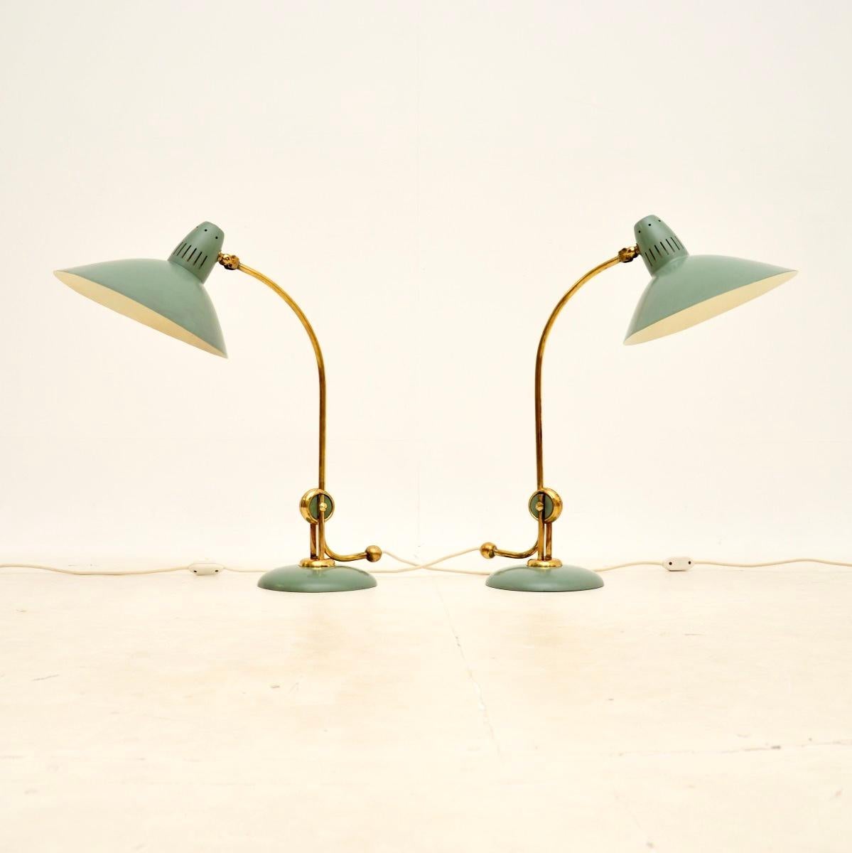 German Pair of Vintage Table Lamps by Hala Zeist