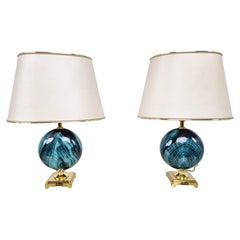 Pair of Vintage Table Lamps by Maison Le Dauphin, 1970s