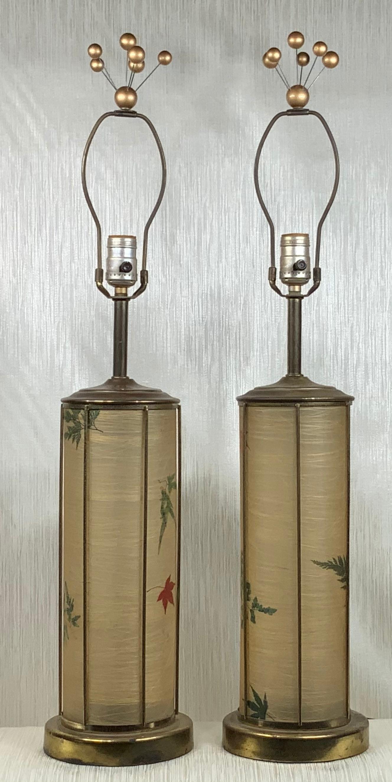 Pair of Vintage Table Lamps In Good Condition In Delray Beach, FL