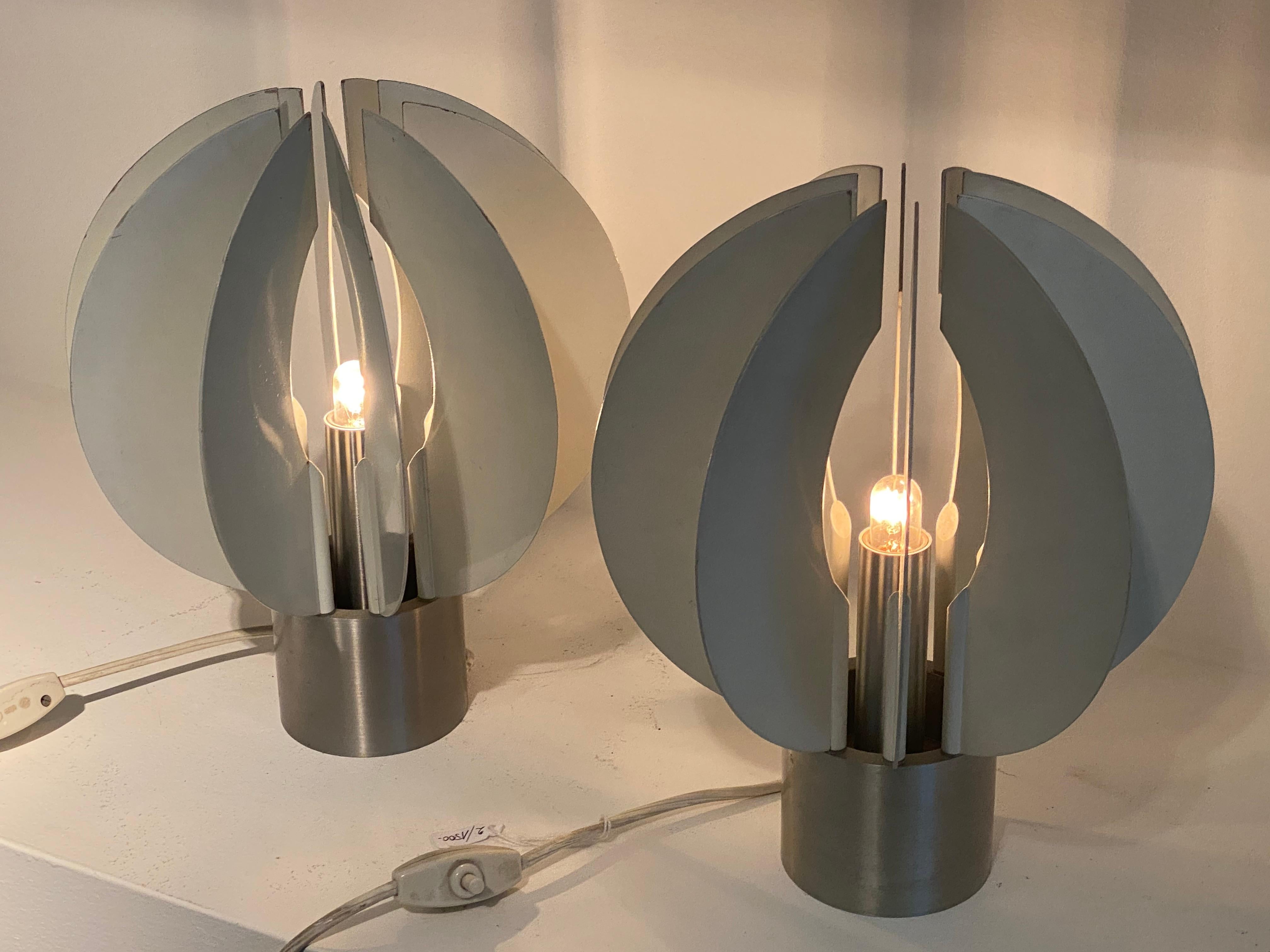 Paar Vintage-Tischlampen im Angebot 2