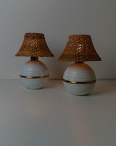 Pair of Vintage Table Lamps, Italy, 1980s