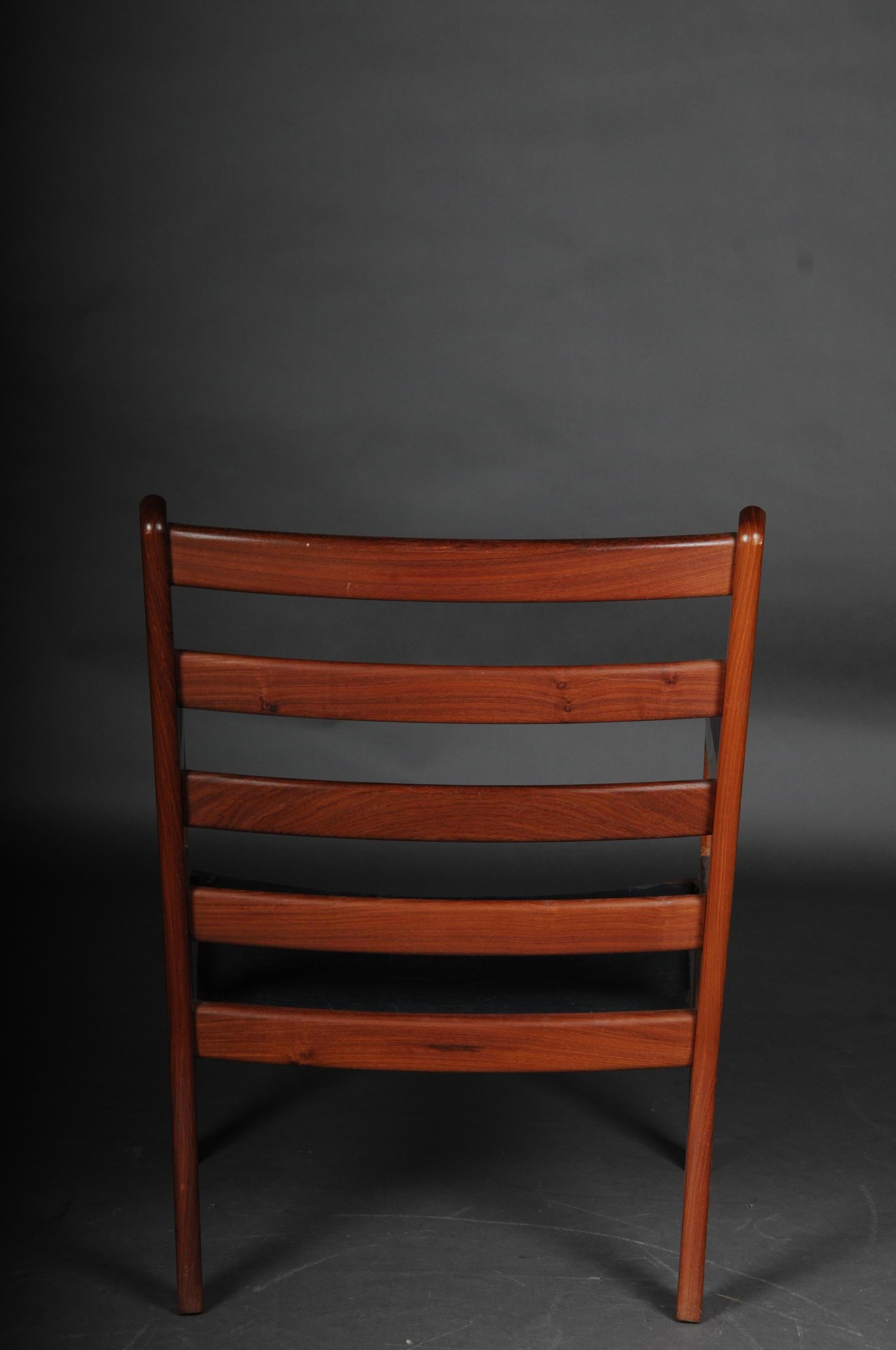Pair of vintage teak armchairs, chairs 60s / 70s, Danish 2