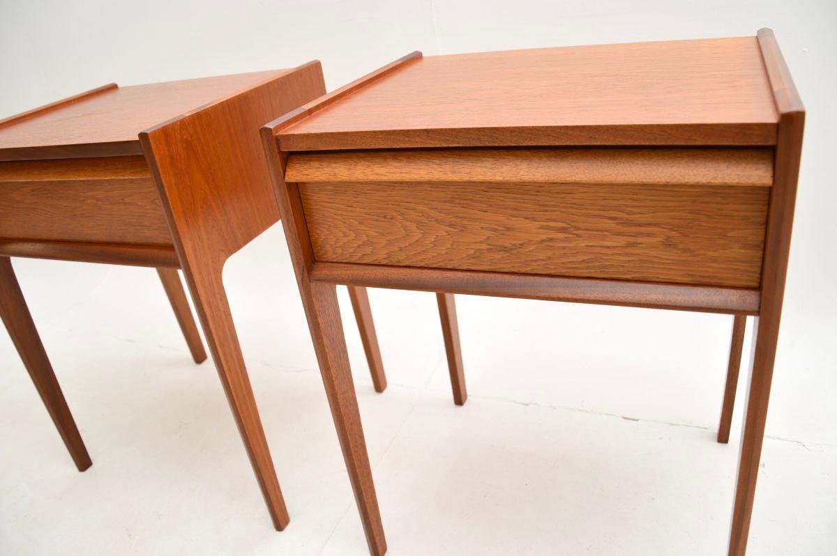 Pair of Vintage Teak Bedside Tables by Younger 3