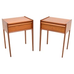 Pair of Retro Teak Bedside Tables by Younger