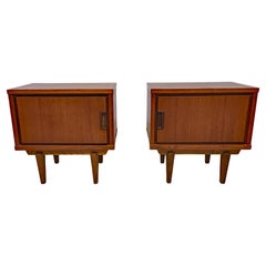 Pair of Vintage Teak Bedside Tables circa 1970
