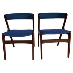 Paire de chaises vintage en teck, Danemark années 1960