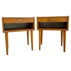 Pair of vintage teak night stands, Denmark 1960