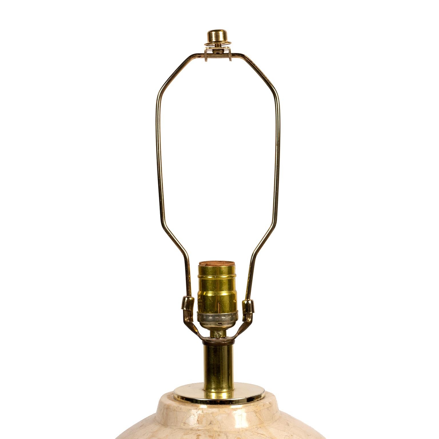 Pair of Vintage Terrazzo Marble Lamps 3