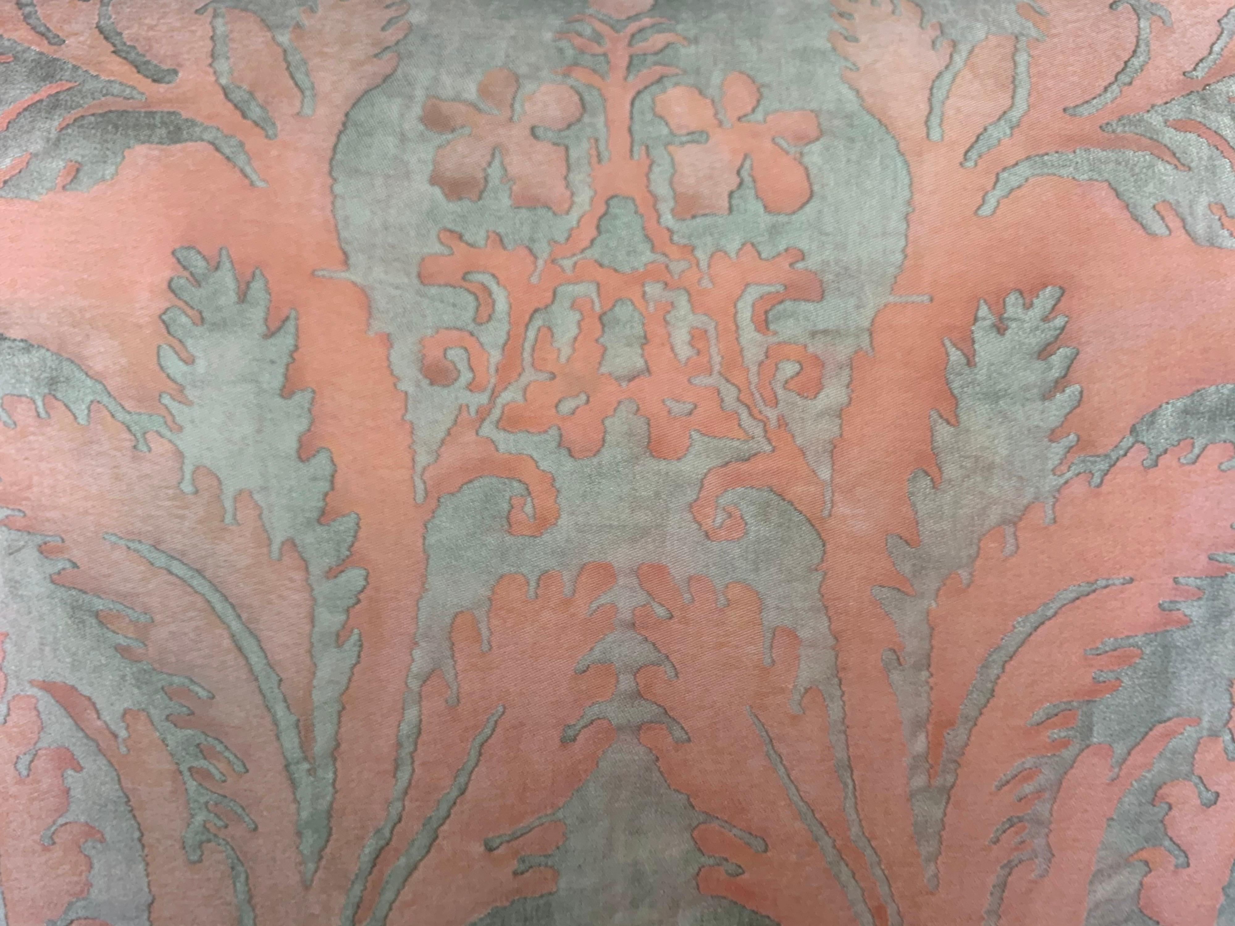 20th Century Pair of Vintage Textile Fortuny Pillows