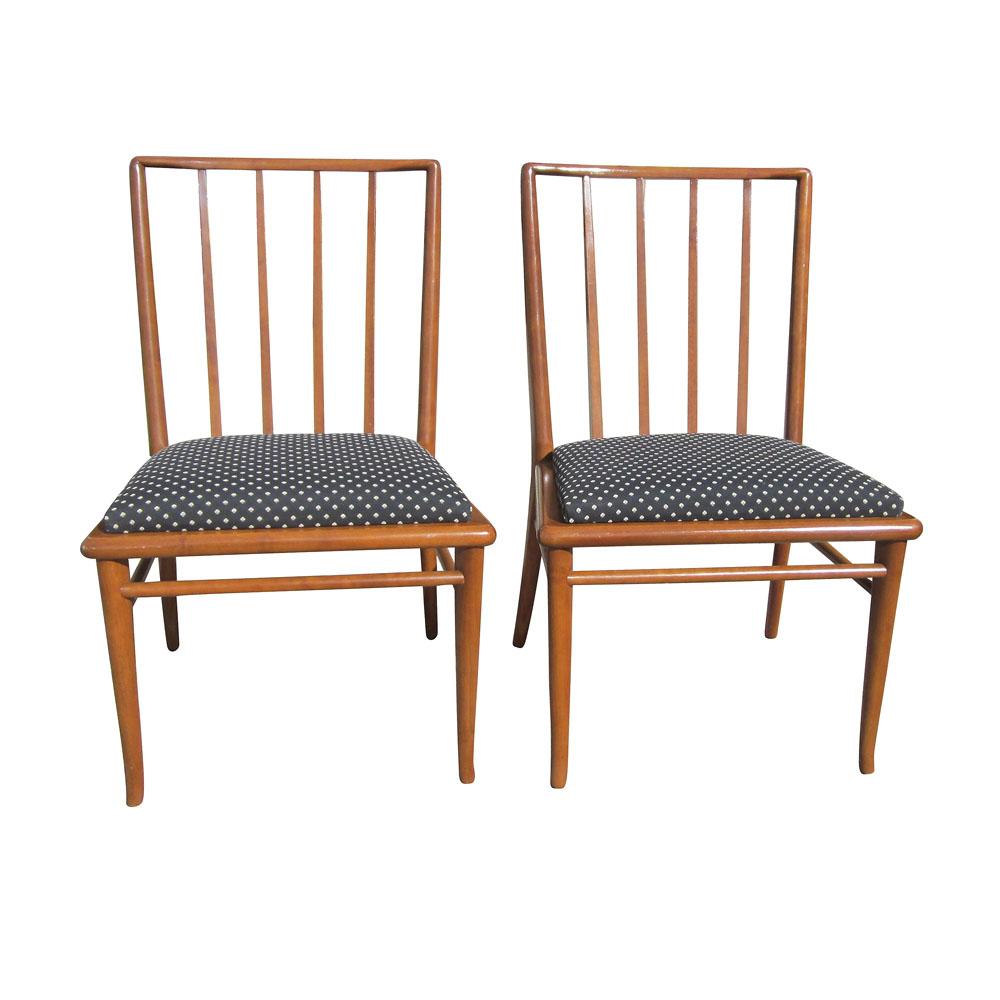 American Pair of Vintage T.H. Robsjohn Gibbings Widdicomb Dining Chairs