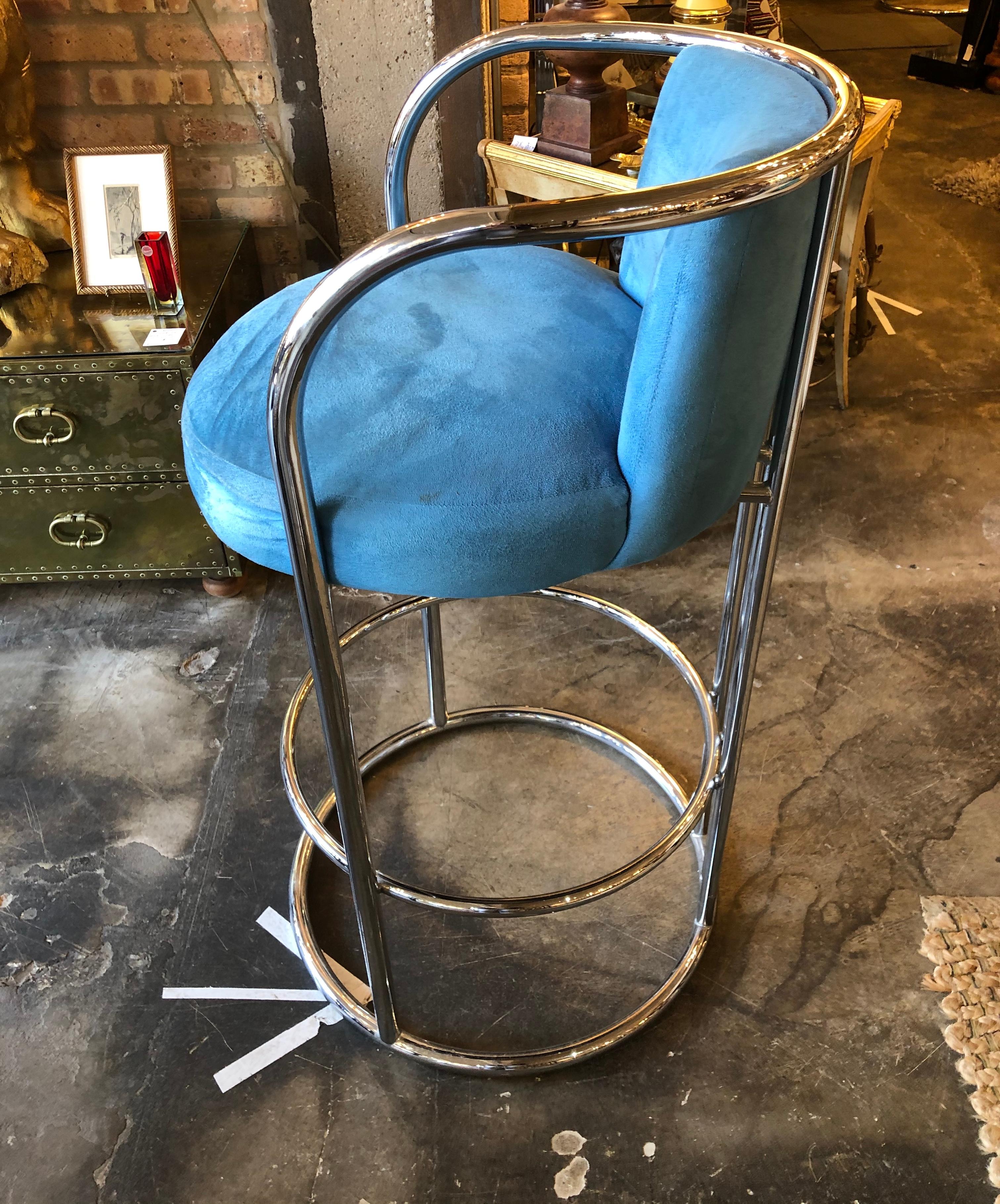 American Pair of Vintage Thayer Coggin Bar Stools