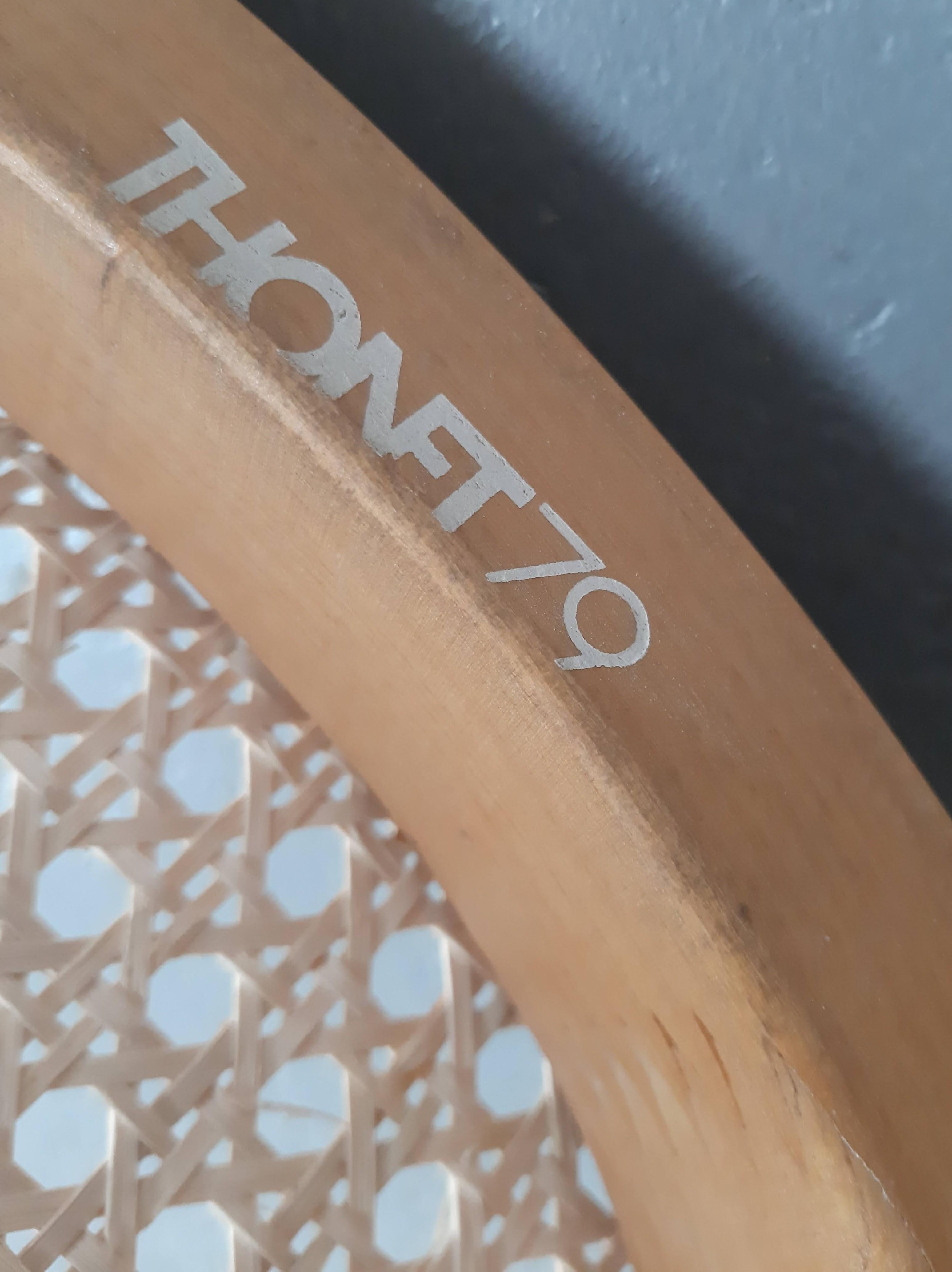 Coppia di sedie Thonet '209' d'epoca Beeche e Cane in vendita 4