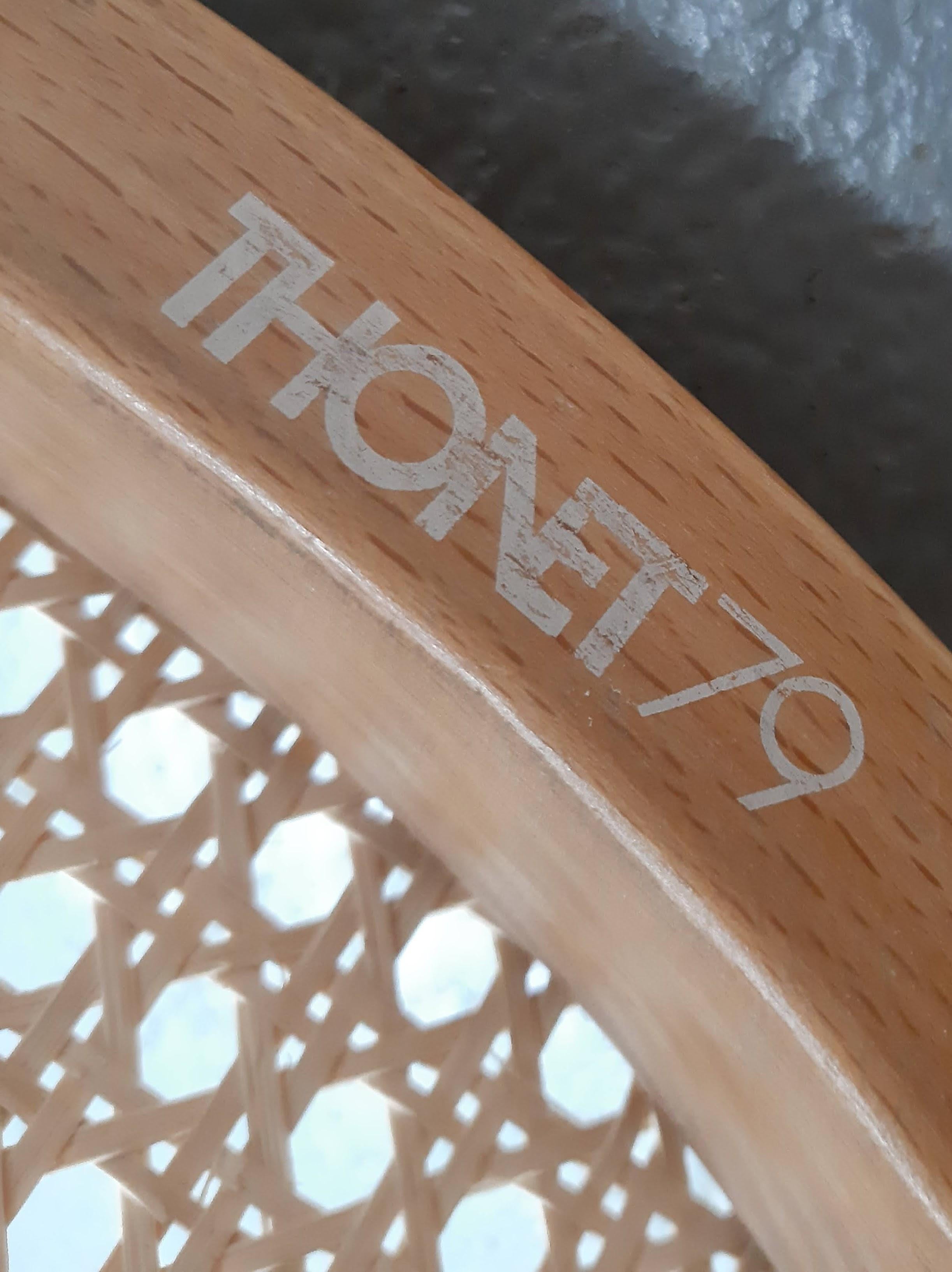 Coppia di sedie Thonet '209' d'epoca Beeche e Cane in vendita 2