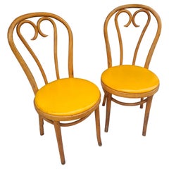Pair of Vintage Thonet Bentwood Cafe Dining Chairs, C1960