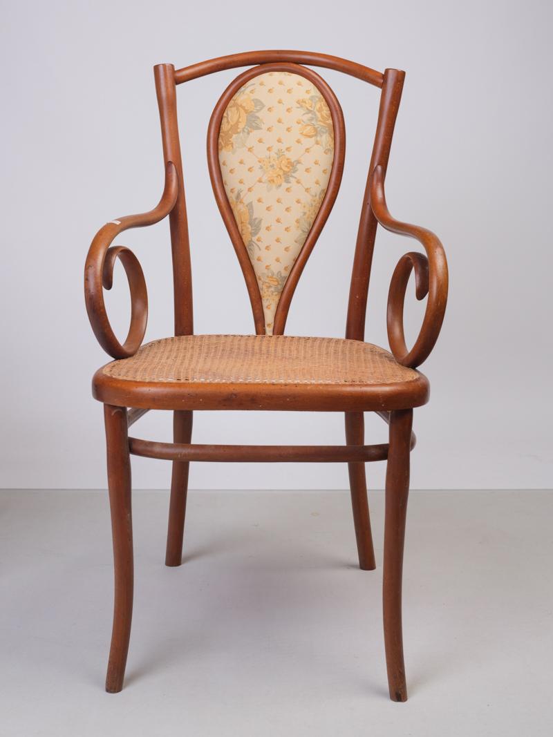 Other Pair of Vintage Thonet High Chairs with Armrests For Sale