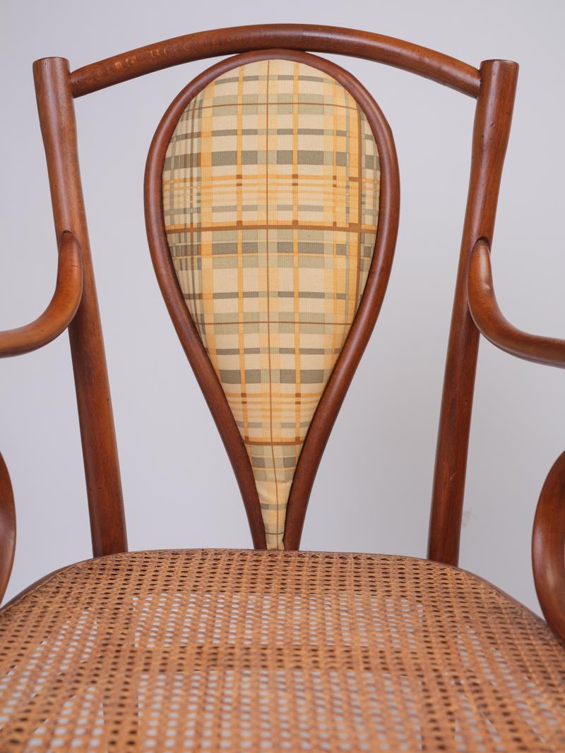 Other Pair of Vintage Thonet High Chairs with Armrests For Sale