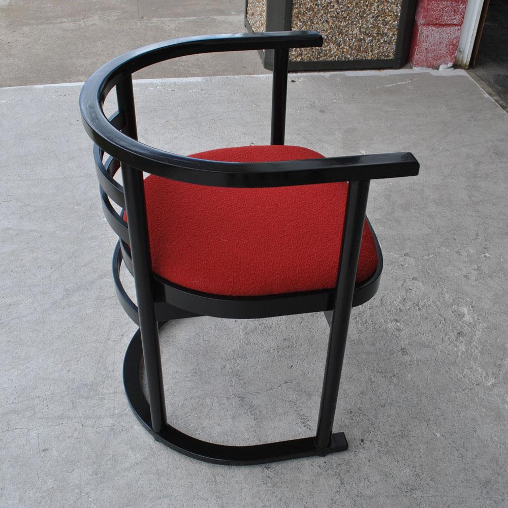 European Pair of Vintage Thonet Josef Hoffmann Style Bauhaus Chairs