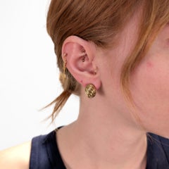 Pair of Vintage Tiffany & Co. 18k Gold Swirl Clip Earrings
