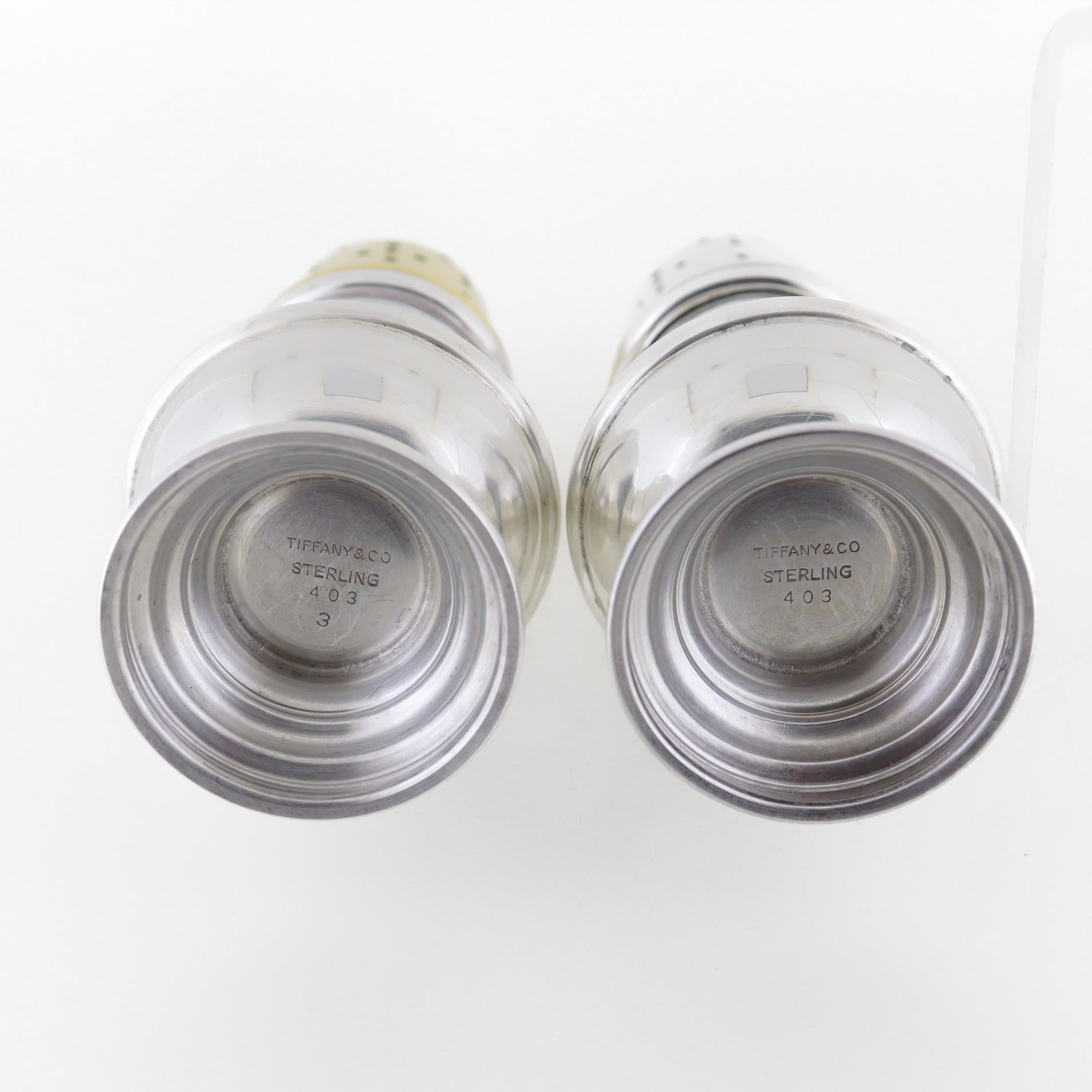 Pair of Vintage Tiffany & Co. Salt & Pepper Shakers For Sale 7
