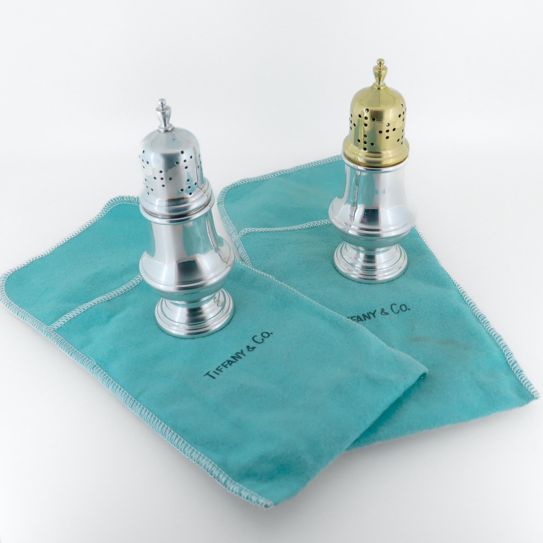 American Pair of Vintage Tiffany & Co. Salt & Pepper Shakers For Sale