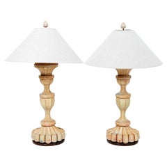 Pair of Vintage Tole Lamps