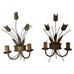 Apliques y candelabros de metal