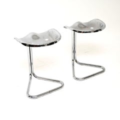 Pair of Vintage Tractor Stools by Rodney Kinsman for OMK