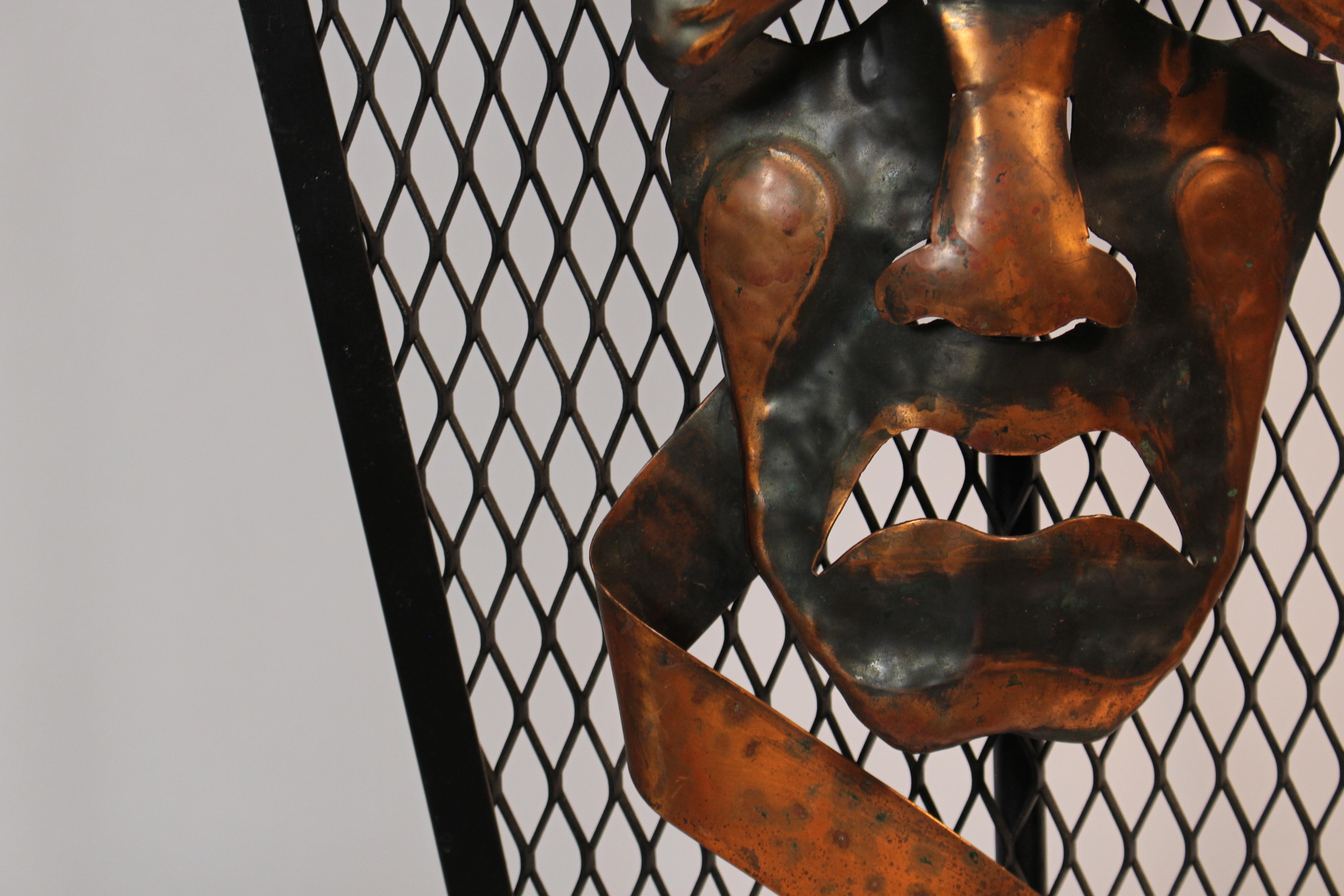 Paire de lampes de table vintage Tragédie et Comédie en vente 6