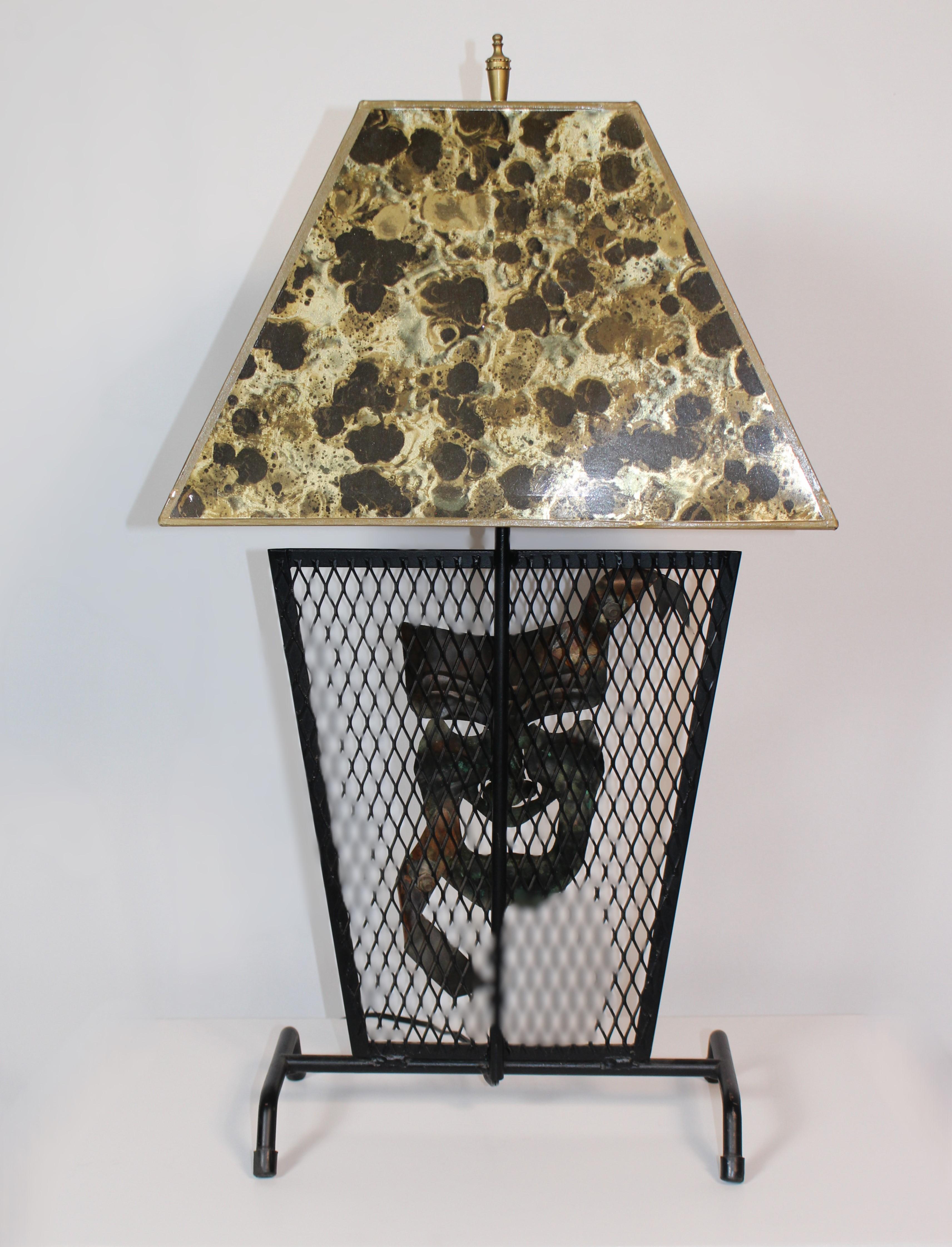 Fait main Paire de lampes de table vintage Tragédie et Comédie en vente