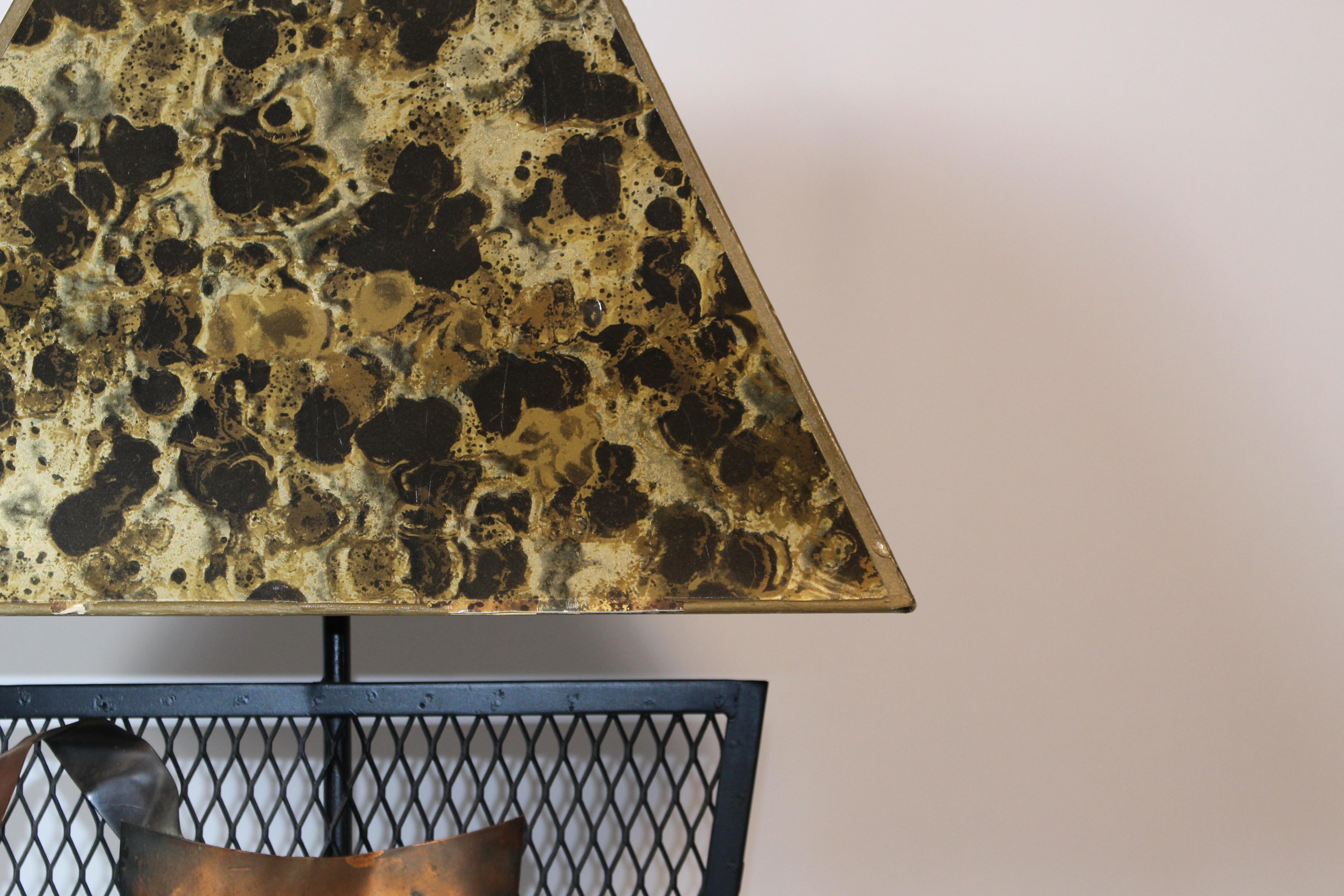 Métal Paire de lampes de table vintage Tragédie et Comédie en vente