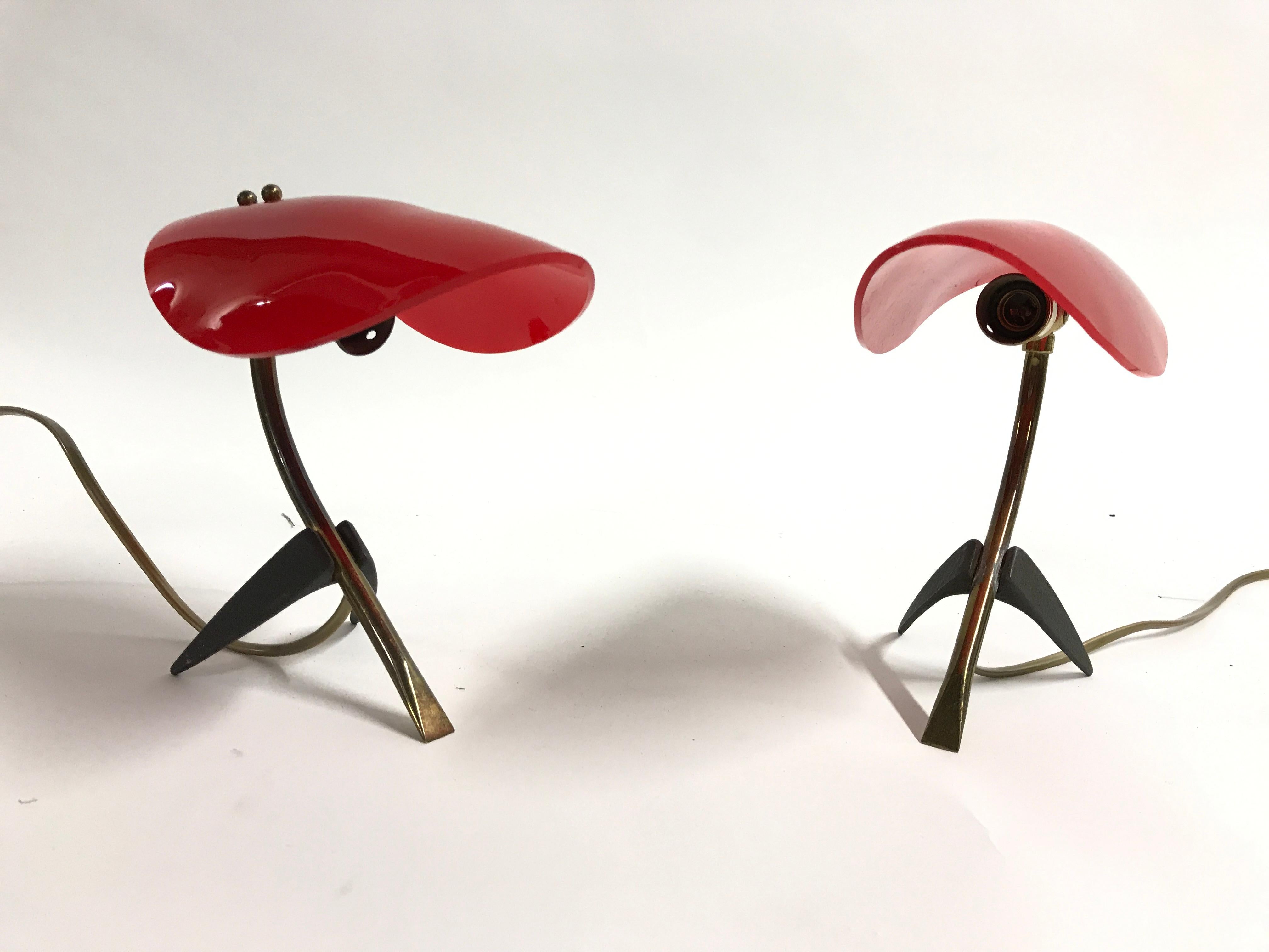 Pair of Vintage Tripod Stilnovo Lamps, 1950s 4