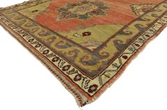 Pair of Vintage Turkish Oushak Runners, Matching Hallway Runners