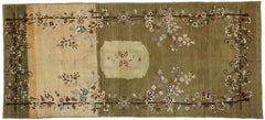 Pair of Vintage Turkish Oushak Runners with French Chalet Style