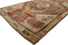 Pair of Vintage Turkish Oushak Runners with Mid-Century Modern Style