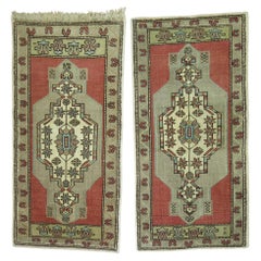 Paire de tapis turcs vintage Yastik