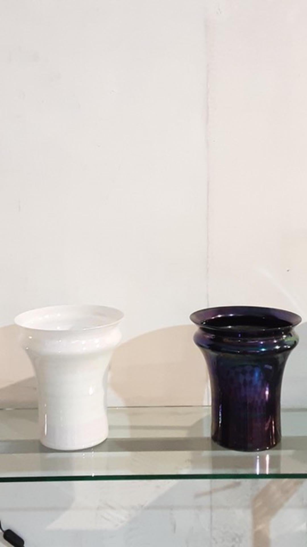 Pair of Vintage Vases by Sergio Asti for Venini and Knoll, 1968 In Good Condition In Roma, IT
