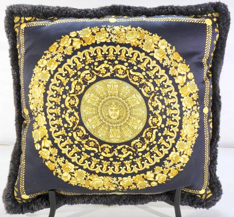 Pair of Vintage Versace Medusa Royale Throw Pillows at 1stDibs