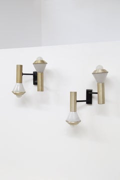 Pair of Vintage Wall Lamps Stilux