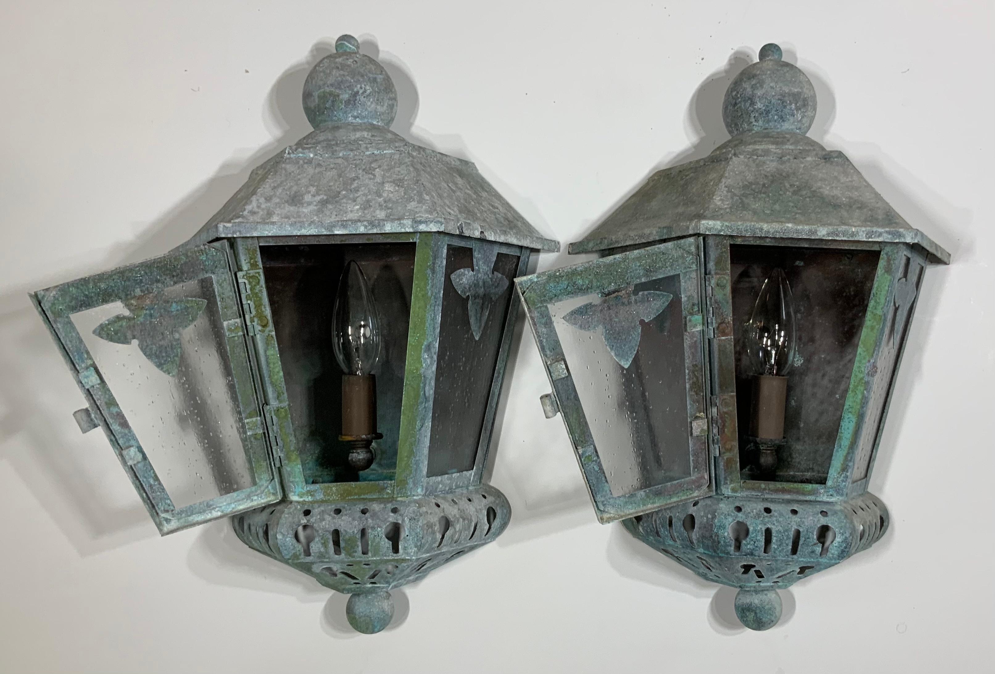 Pair of Vintage Wall Lantern 3
