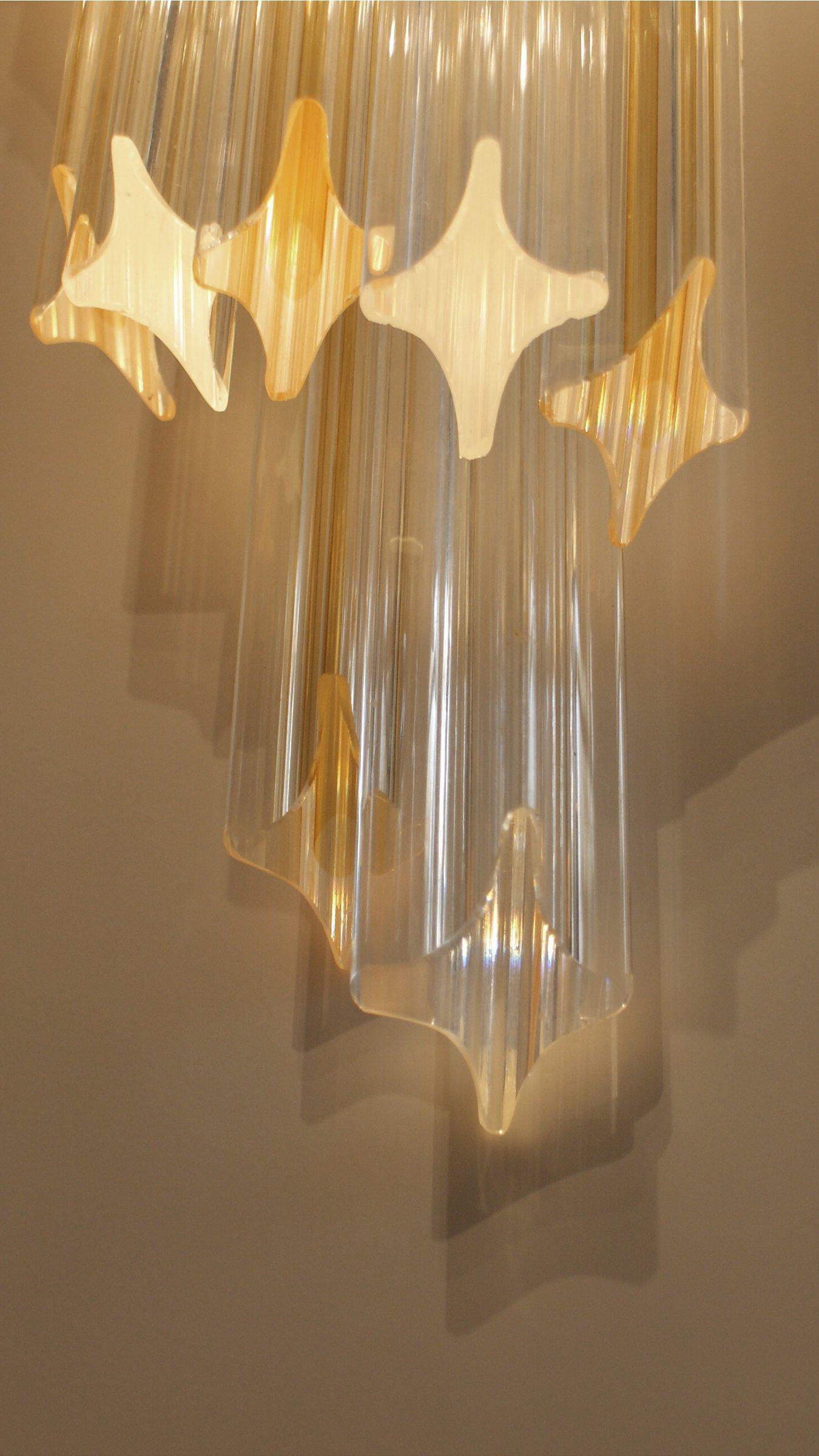 Mid-Century Modern Pair of Vintage Wall Light by Venini, Murano For Sale