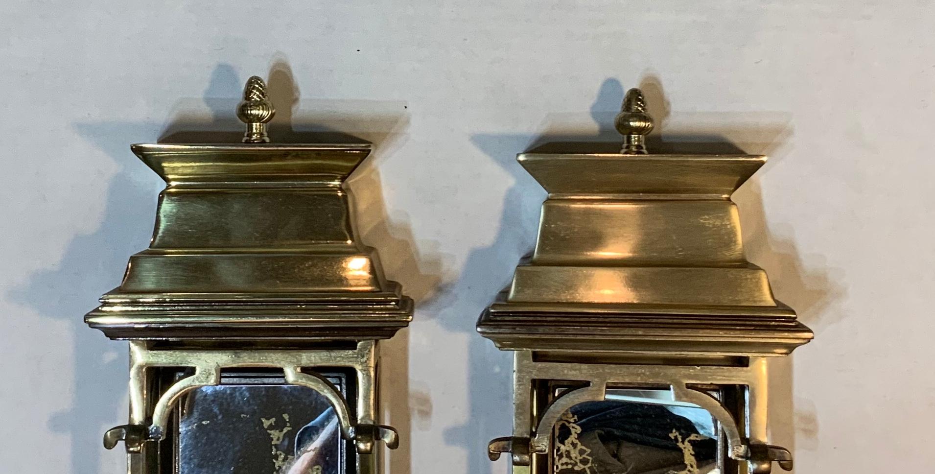 Pair of Vintage Wall Sconces In Good Condition In Delray Beach, FL