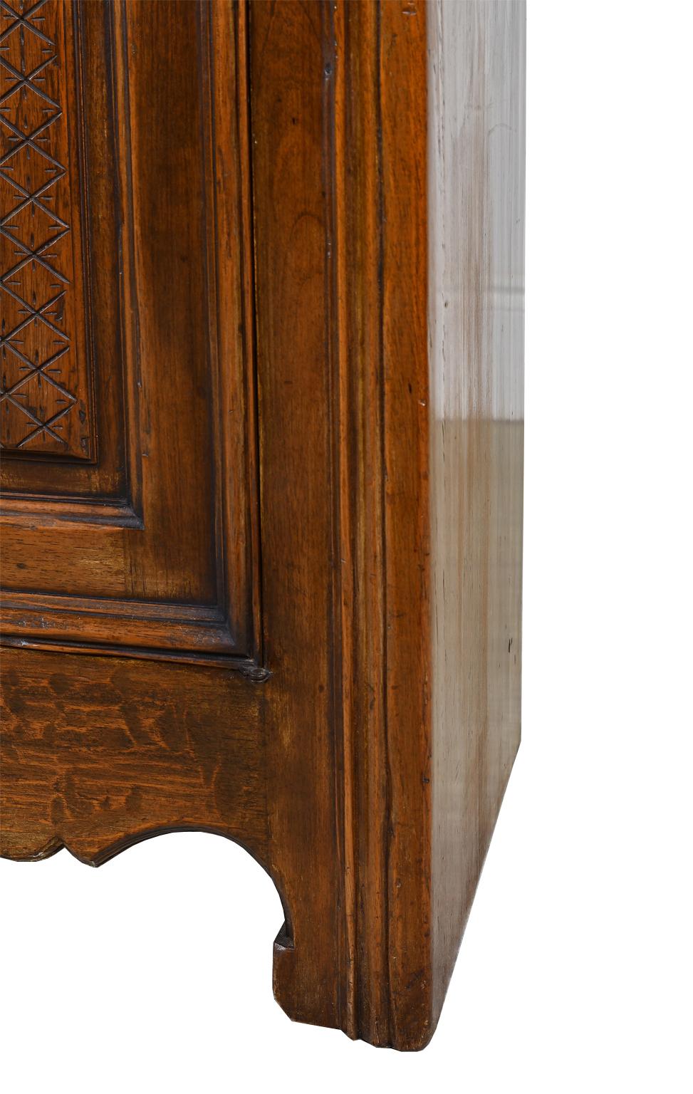 Pair of Custom Walnut Cupboards in French Provincial Style, France, circa 2000 13