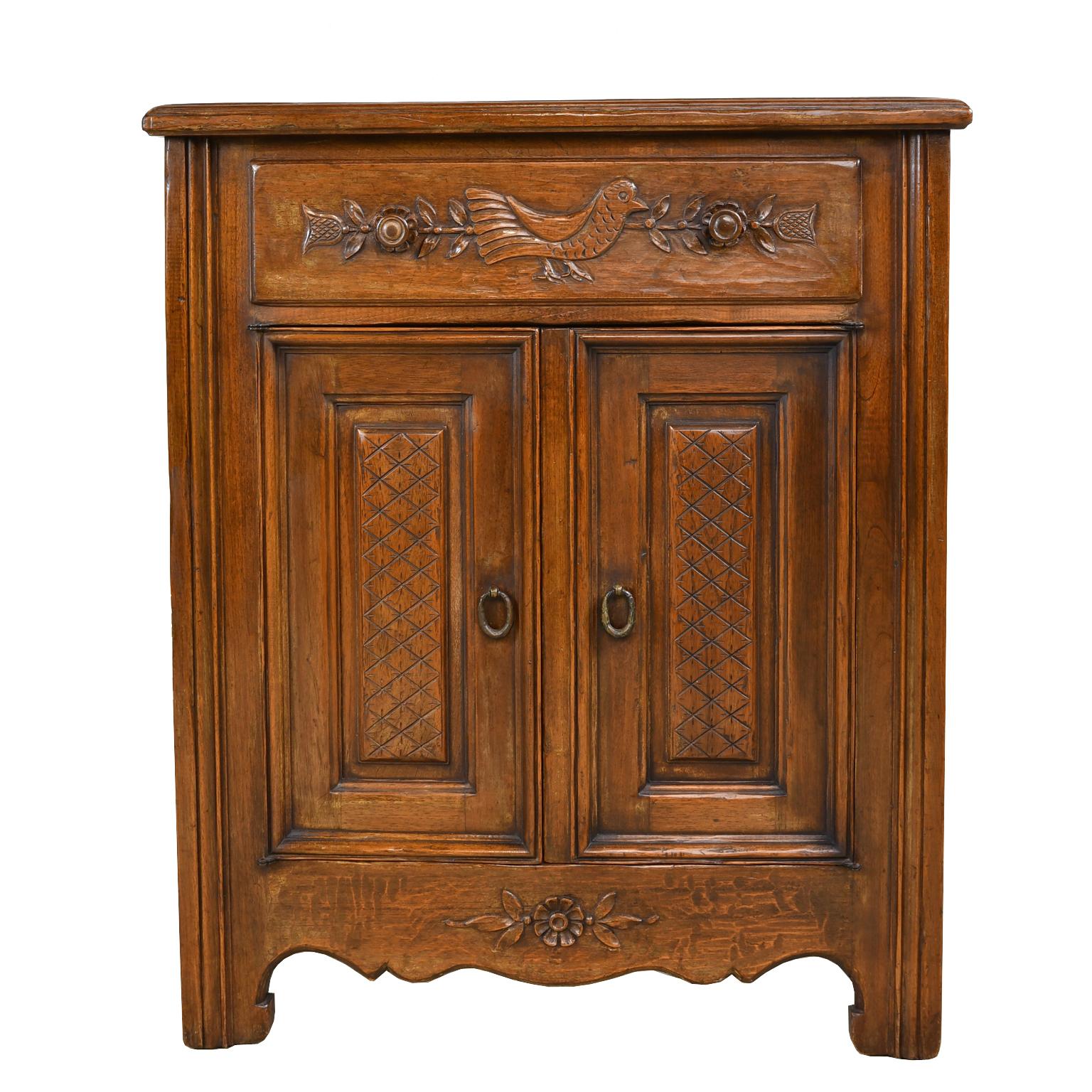 Pair of Custom Walnut Cupboards in French Provincial Style, France, circa 2000 1