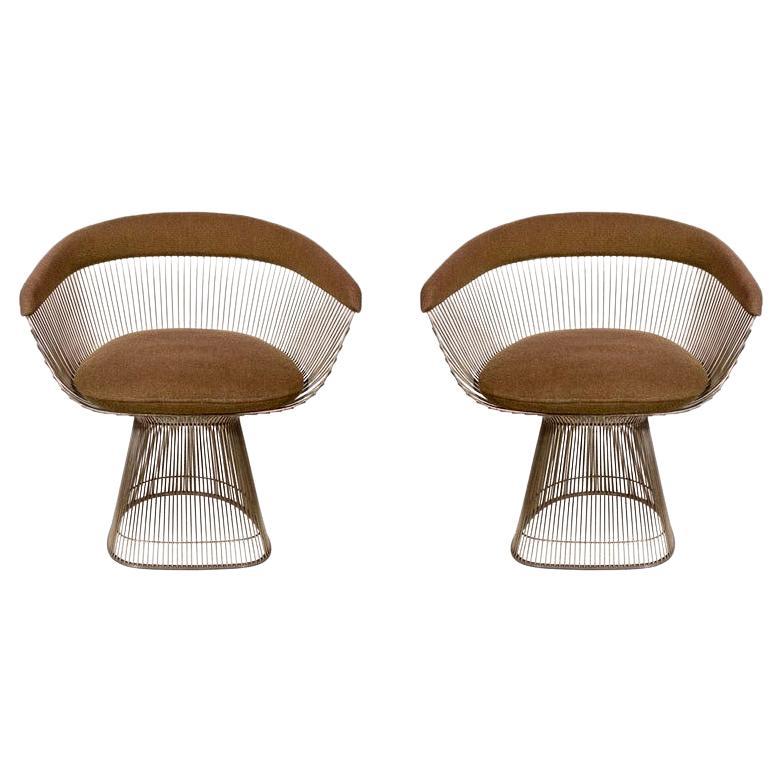 Pair of Vintage Warren Platner Dining Chairs for Knoll, c. 1960's
